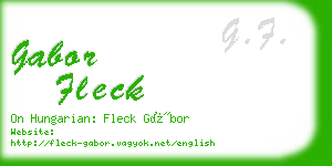 gabor fleck business card